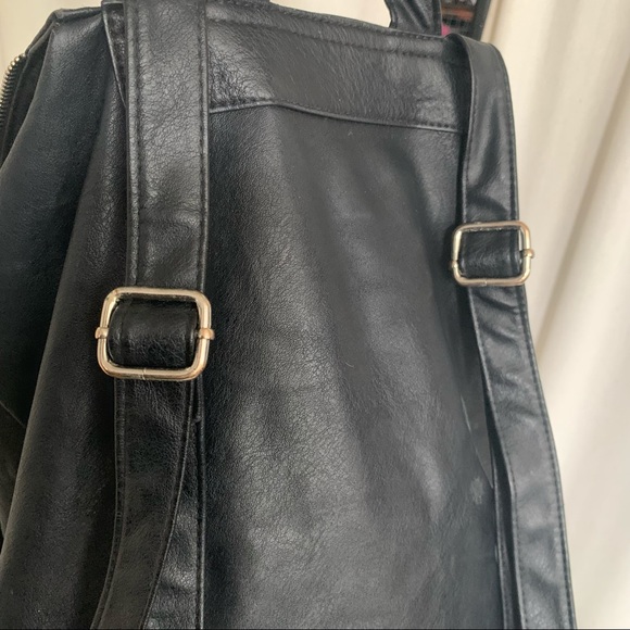 Cute Faux Leather Backpack Bag Divided H&M - Picture 6 of 15